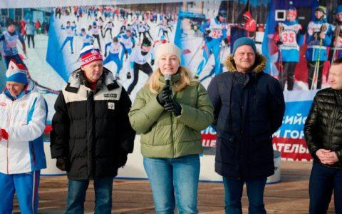 Мария Дробот в Удмуртской Республике поприветствовала участников Всероссийских лыжных гонок