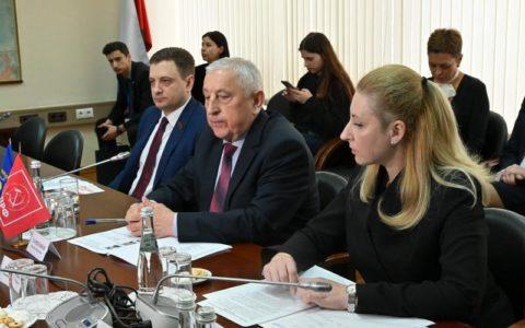 Н.М. Харитонов встретился в Москве с международными наблюдателями от ПА ОДКБ